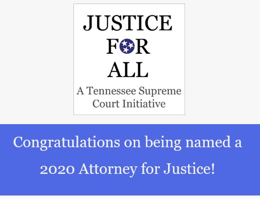 David Anthony named a 2020 “Attorney for Justice” by Tennessee Supreme Court